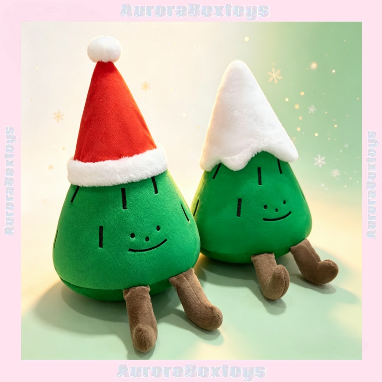 Santa Hat Plush - 2026 Cartoon Christmas Tree Plush Doll