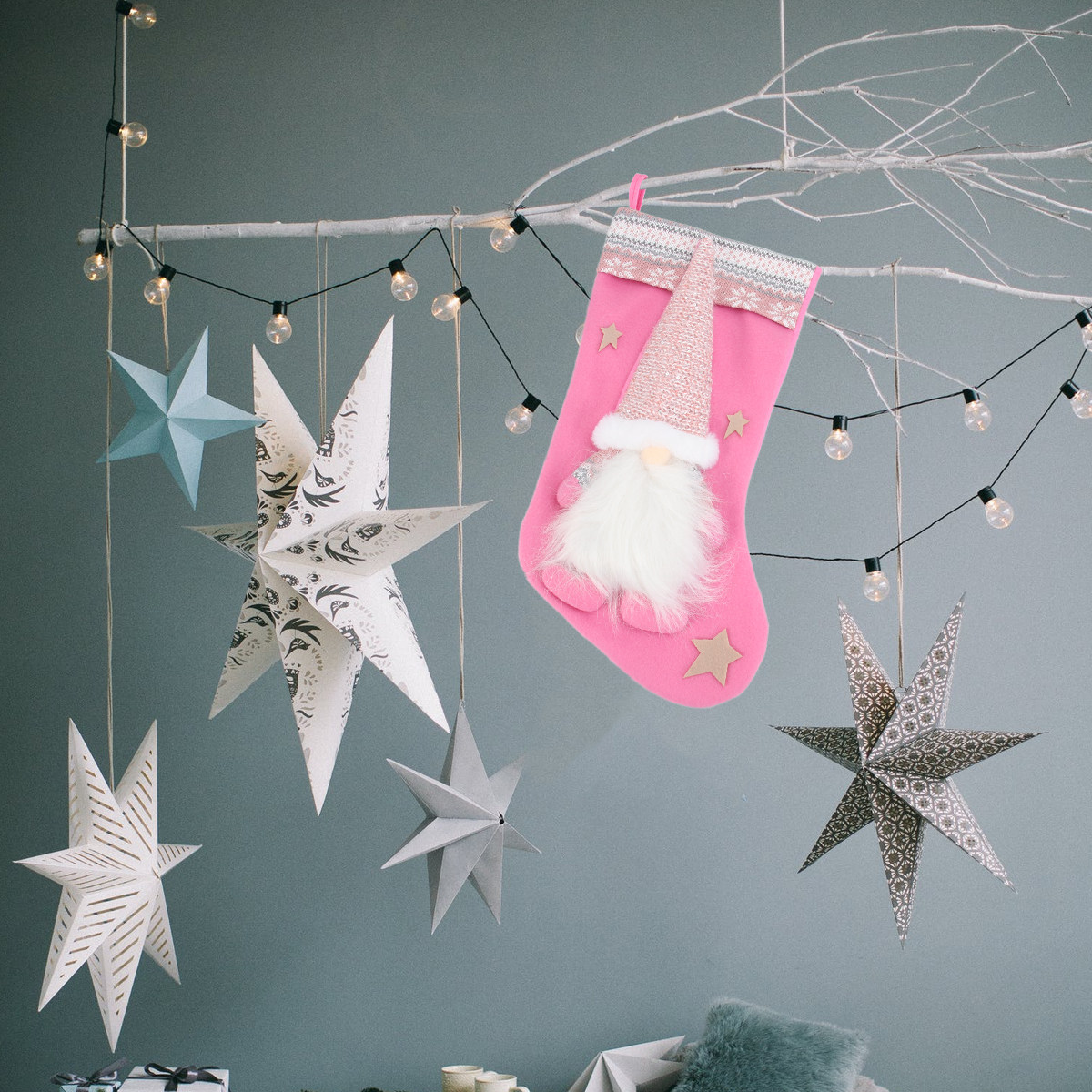 1Pcs Christmas Stocking Hangin - огляд і ціна Christmas Stocking Hanging