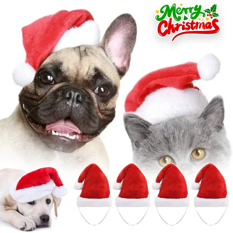 Christmas Pet Santa Hat Red Pl - огляд і ціна Santa Hat Plush