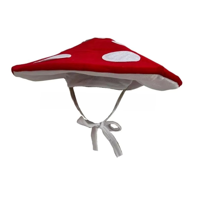 Mushroom Hat For Halloween Cos - огляд і ціна Santa Hat Plush