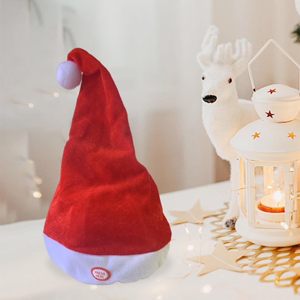 Singing Dancing Santa Hats Dec - огляд і ціна Santa Hat Plush