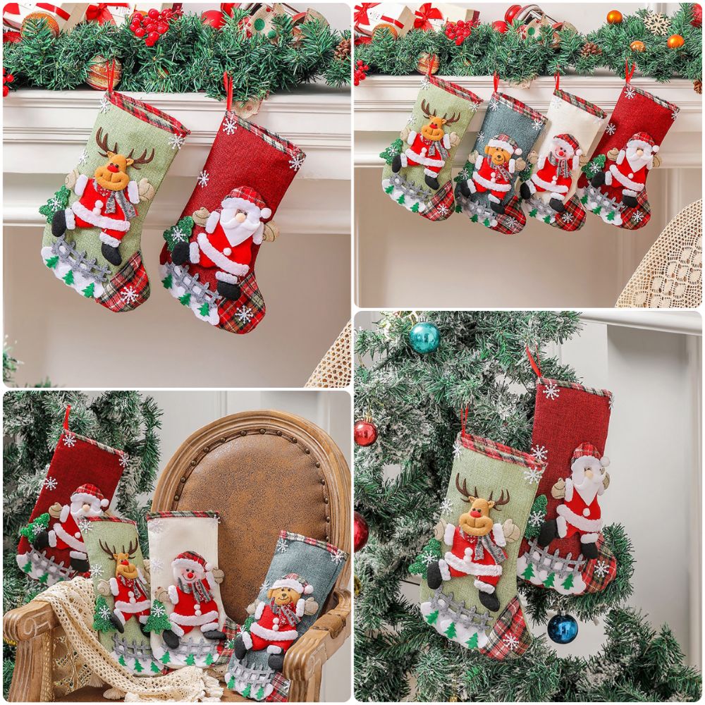 Multicolor Christmas Stocking  - огляд і ціна Christmas Stocking Hanging